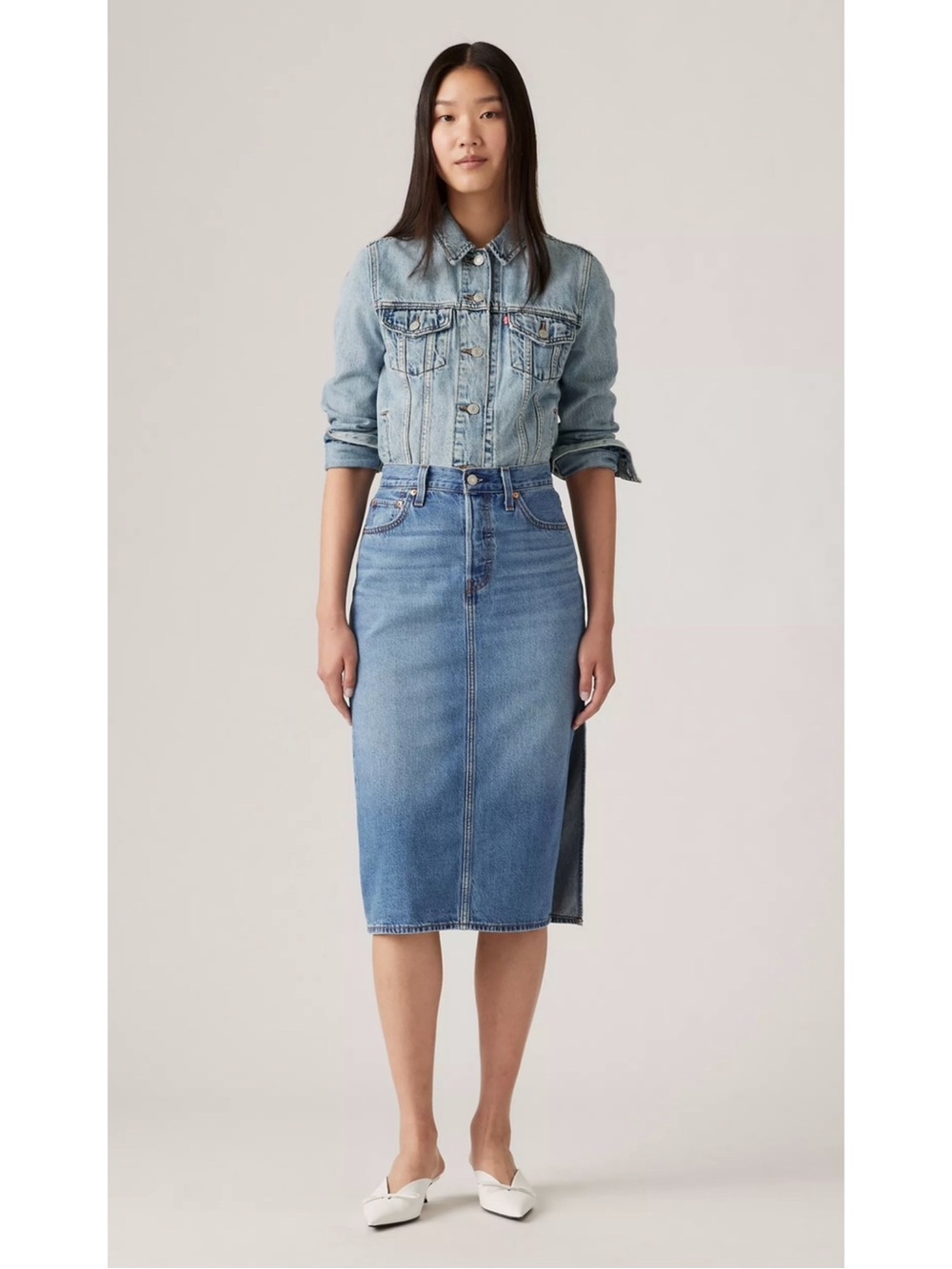 Levi’s Denim Side Slit Skirt - Size 30